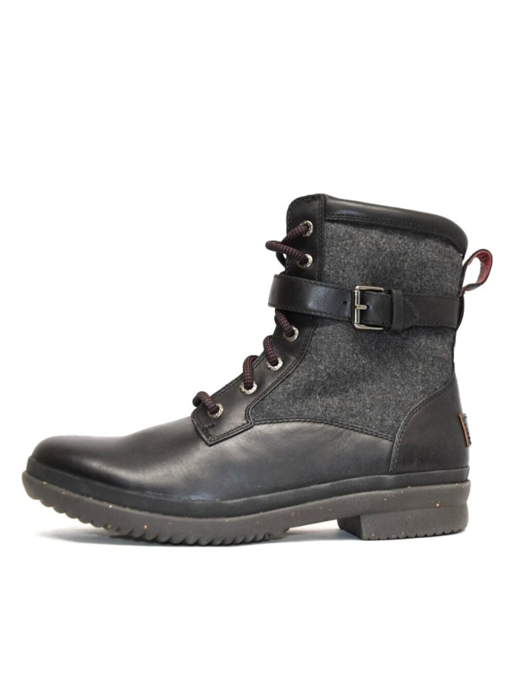 New! Ugg Kesey Waterproof Boot Black Wool Size 8 1005264 DD540